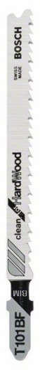 Пилочка для лобзика Bosch Clean for Hard Wood T 101 BF, 25 шт Пилочка для лобзика Bosch Clean for Hard Wood T 101 BF, 25 шт