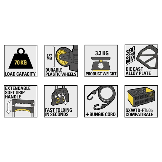 Візок вантажний складний STANLEY SXWT-FT501 - 4
