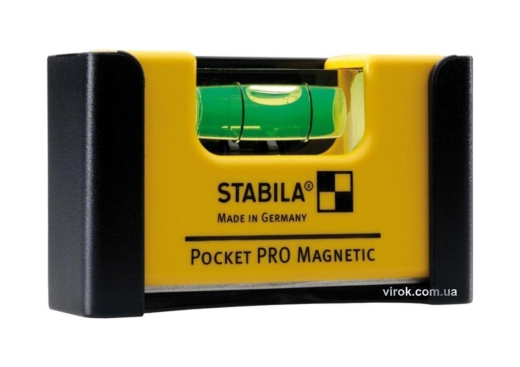 Уровень мини магнитный STABILA Pocket PRo Magnetic 7 х 2 х 4 см - 1