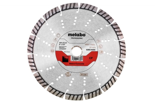 Алмазний диск по бетону Metabo Concrete Professional 230x2.6x22.23 мм 628574000 Алмазний диск по бетону Metabo Concrete Professional 230x2.6x22.23 мм 628574000