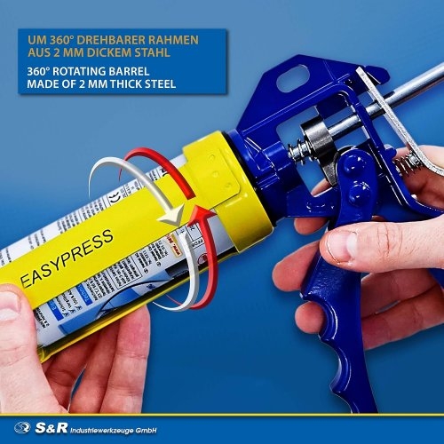 Пистолет для герметика S&R Easy Press с очистным штифтом 12:1 - 2