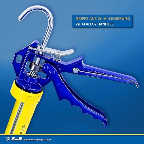 Пистолет для герметика S&R Easy Press с очистным штифтом 12:1 - 3