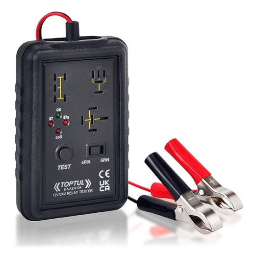 Тестер автомобильных реле TOPTUL 12V / 24V, 4-pin/5-pin EAAE0124 - 1