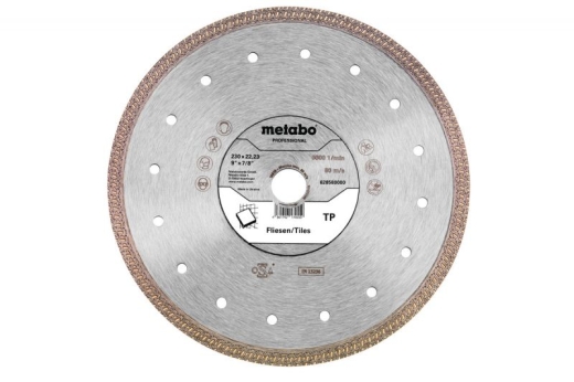 Алмазний диск по кераміці Metabo Tiles Professional 230x1.6x22.23 мм 628580000 Алмазний диск по кераміці Metabo Tiles Professional 230x1.6x22.23 мм 628580000