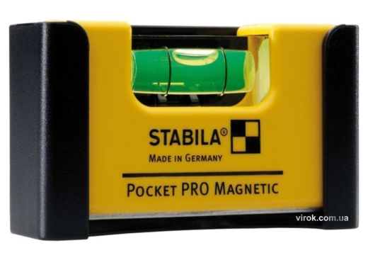 Уровень-мини магнитный STABILA Pocket PRO Magnetic 7 х 2 х 4 см - 1