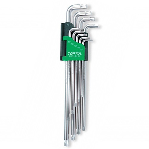 Г-образні ключі TOPTUL TORX T10-T50 9 од. супердовгі GAAL0923 Г-образні ключі TOPTUL TORX T10-T50 9 од. супердовгі GAAL0923