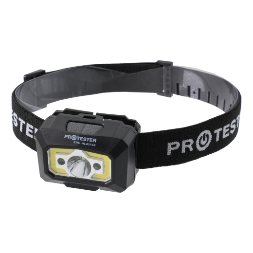 Фонарик налобный светодиодный (LED+COB) PROTESTER PRO-HL0314S Фонарик налобный светодиодный (LED+COB) PROTESTER PRO-HL0314S