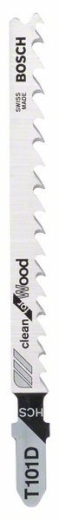 Пилочка для лобзика Bosch Clean for Wood T 101 D, 100 шт Пилочка для лобзика Bosch Clean for Wood T 101 D, 100 шт