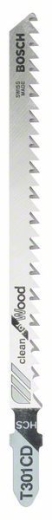 Пилочка для лобзика Bosch Clean for Wood T 301 CD, 5 шт Пилочка для лобзика Bosch Clean for Wood T 301 CD, 5 шт