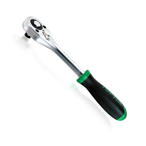 Тріскачка для торцевих головок TOPTUL 1/2" 24 зубця (гумова ручка) CJBC1627 - 1