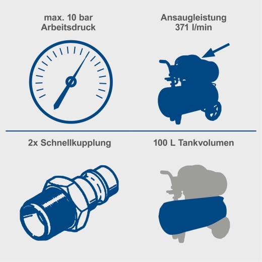 Компрессор воздушный Scheppach HC120DC - 5 Компрессор воздушный Scheppach HC120DC - 5