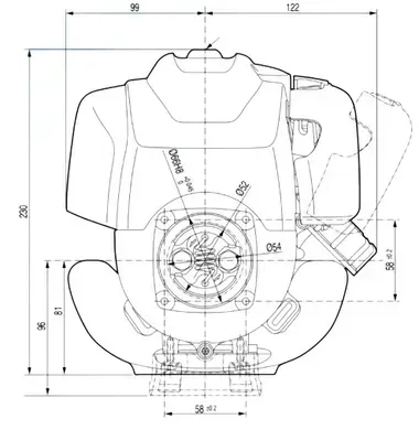 Двигатель бензиновый Honda GX25T ST-4-OH - 6