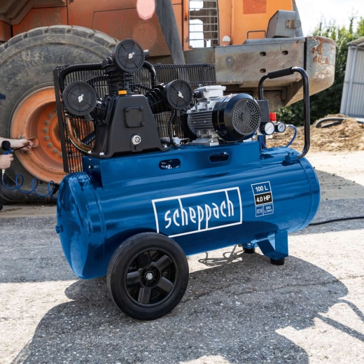 Трехцилиндровый компрессор Scheppach HC550TC (400 В) - 2 Трехцилиндровый компрессор Scheppach HC550TC (400 В) - 2