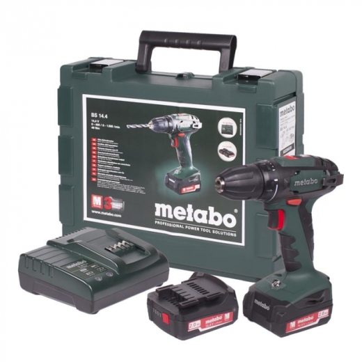 Аккумуляторный шуруповерт Metabo BS 14,4 2 Акб 2.0 Ач (602206530) Аккумуляторный шуруповерт Metabo BS 14,4 2 Акб 2.0 Ач (602206530)