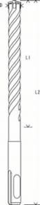 Бур Bosch SDS-PLUS-5X (2608833821) - 3