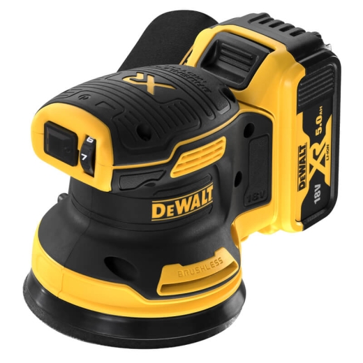 Шлифмашина эксцентриковая аккумуляторная бесщёточная DeWALT DCW210P2 - 1