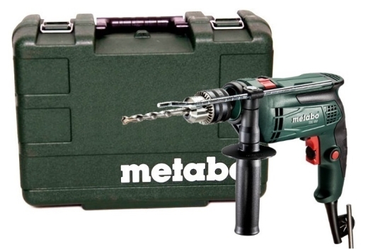 Ударная дрель Metabo SBE 650 + Чемодан (ключевой тип патрона) (600671500) - 1