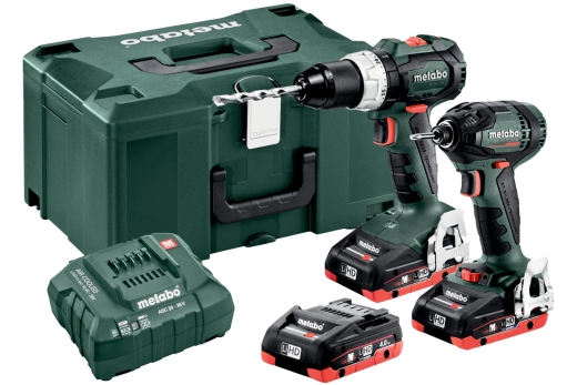 Комплект аккумуляторного инструмента Metabo Combo Set 2.1.11 BS 18 LT BL + SSD 18 LTX 200 BL 3*4.0 Ач LiHD (685123960) - 1