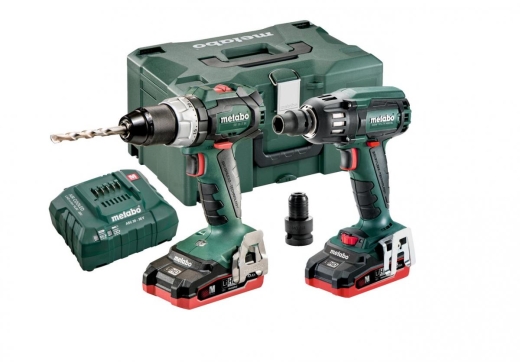 Комплект аккумуляторного инструмента Metabo Combo Set 2.1.10 SB 18 LT BL + SSW 18 LTX 400 BL LiHD (685138000) - 1