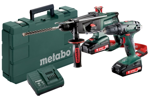 Аккумуляторный набор Metabo Combo Set 2.3.2 18 V BS18+KHA18 (685083000) - 1