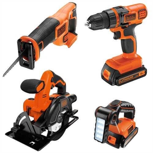 Набор из четырех электроинструментов BLACK+DECKER BDC4KITB - 1