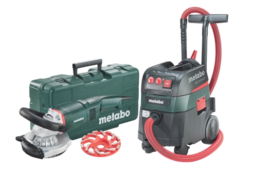 Набор шлифмашина по бетону Metabo RS 17-125 Professional + Пылесос Metabo ASR 35 M ACP (690878000) - 1