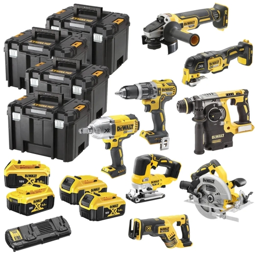 Набор из восьми аккумуляторных инструментов DeWALT DCK865P4T - 1