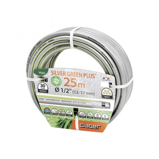 Шланг для полива Claber Silver Green Plus 9060 25 м 1/2" - 1