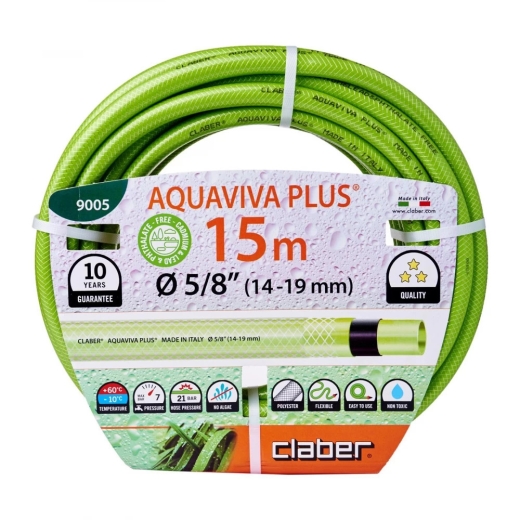 Шланг для полива Claber Aquaviva Plus 9005 15 м 5/8" - 1