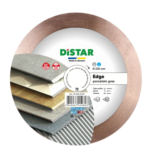 Диск алмазний Distar 230 x 1,4/1/1,6 x 25 x 25,4 Edge - 1