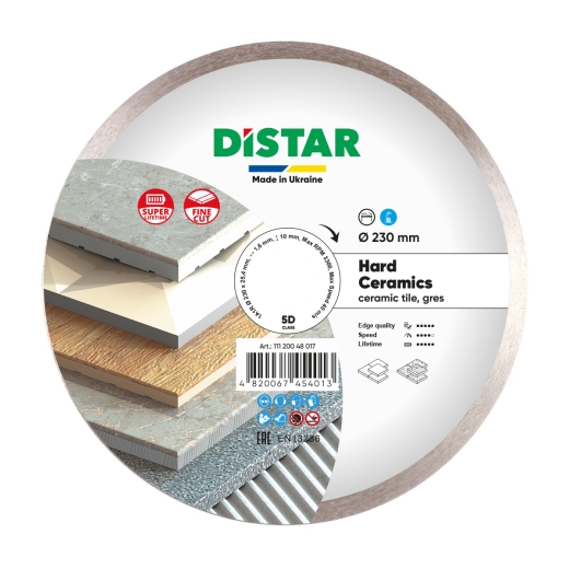 Диск алмазный Distar Hard Ceramics 230 x 1,6/1,2 x 10 x 25,4 (1A1R) - 1