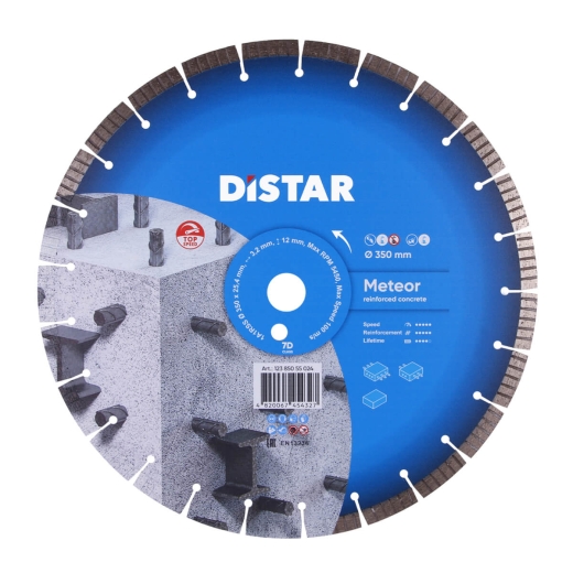 Диск алмазный Distar Meteor 350 x 3,2/2,2 x 25,4-11,5-25-ARPS 40 x 3,2 x 10+2 1A1RSS/C3-W R170 - 1