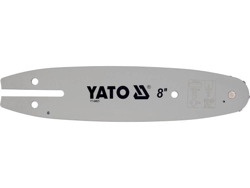 Шина направляющая цепной пилы YATO YT-84921 L= 8"/ 20 см (33 звена) для цепей YT-849479, пил: YT-82836, 82837 - 1