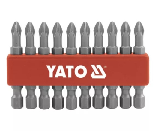 Насадка отверточная YATO YT-0478 "Philips" PН2 x 50 мм HEX 1/4" 10 шт - 1