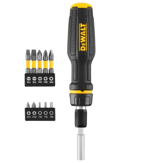 Отвертка – набор FULL FIT Telescoping, со сменными битами, 10 бит DeWALT DWHT68001-0 - 1