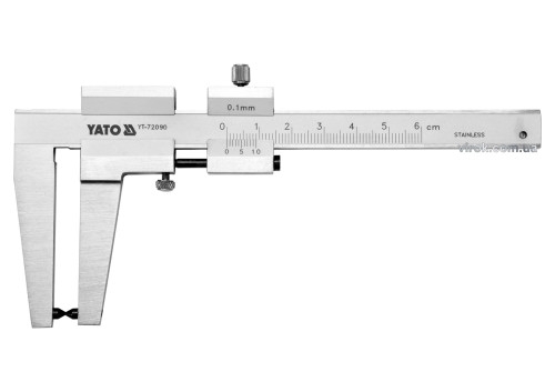 Штангенциркуль для тормозных дисков YATO YT-72090 l=160 мм, с диапазоном- 0-60 мм, точн ± 0,1мм, губки-55 мм - 1