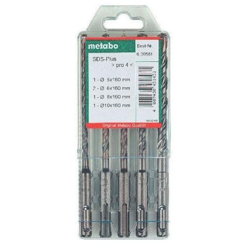 Набор буров Metabo SDS-Plus Pro 4, 5 предметов 630581000 - 1