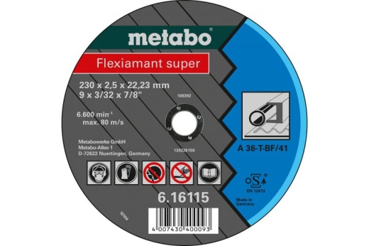 Отрезной диск Metabo Flexiamant Super A 36-T, 125 x 2 x 22.23 мм 616107000 - 1