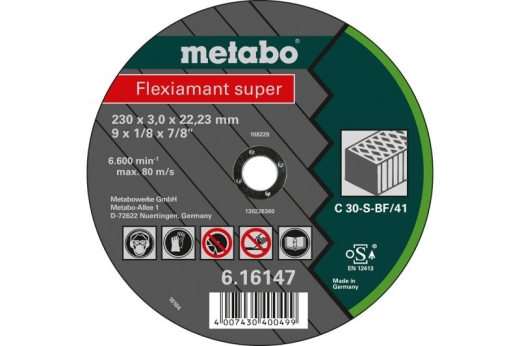 Отрезной диск по камню Metabo Flexiamant Super C 30-S, 230 мм изогнутый 616303000 - 1