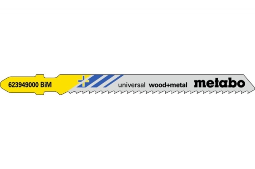 Лобзиковое полотно Metabo Universal Wood and Metal T 111 HF, 5 шт 623949000 - 1