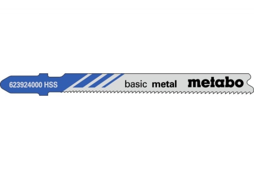 Лобзиковое полотно с прогрессивным зубом Metabo Basic Metal T 118 A, 5 шт 623924000 - 1