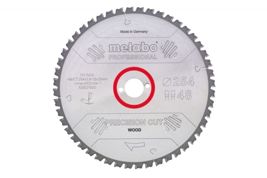 Пильный диск Metabo Precision cut HW/CT 250х2.8/1.8x30, Z60 WZ 15° 628049000 - 1