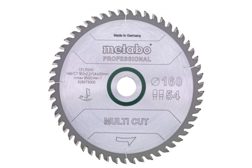 Пильный диск Metabo Multi cut HW/CT 190х2.2/1.4x30, Z36 WZ 5° 628075000 - 1