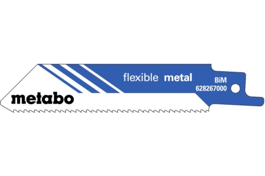 Сабельное полотно Metabo Flexible Metal 100 мм, 14 TPI, 5 шт 628267000 - 1