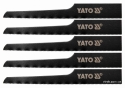 Полотна YT-09958 до пневматичної шаблевої пили YT-09955 YATO : 24 зуби/1", 5 шт - 1