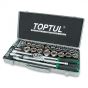 Комбинированный набор инструментов TOPTUL 1/2" (дюйм+метр.) 43 ед. GCAD4303 - 1
