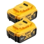 Набор аккумуляторных батарей DeWALT DCB184P2 - 1