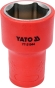 Головка торцева шестигранна діелектрична YATO YT-21044 1/2" М24 x 60/38 мм VDE до 1000 В - 1