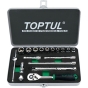 Набір інструменту дюймового TOPTUL 1/4" 18 од. 3/16"-9/16" GCAD1811 - 1