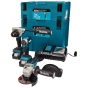 Набір інструментів Makita DLX3155TJ (DDF486, DTD153, DGA504) - 1